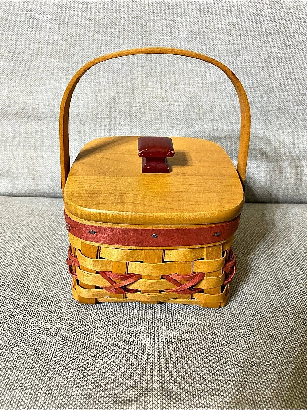 Longaberger 2000 Let It Snow Tree Trimming Basket